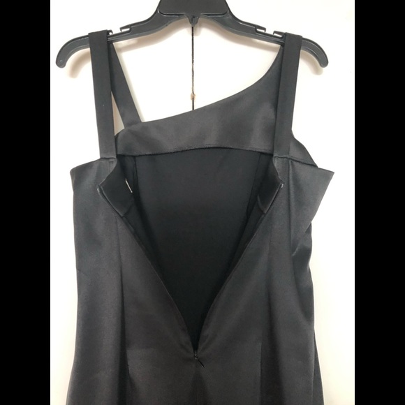 CDC Party Dress 8P Beaded Embellishments Asymmetrical Straps party small black - Picture 13 of 16